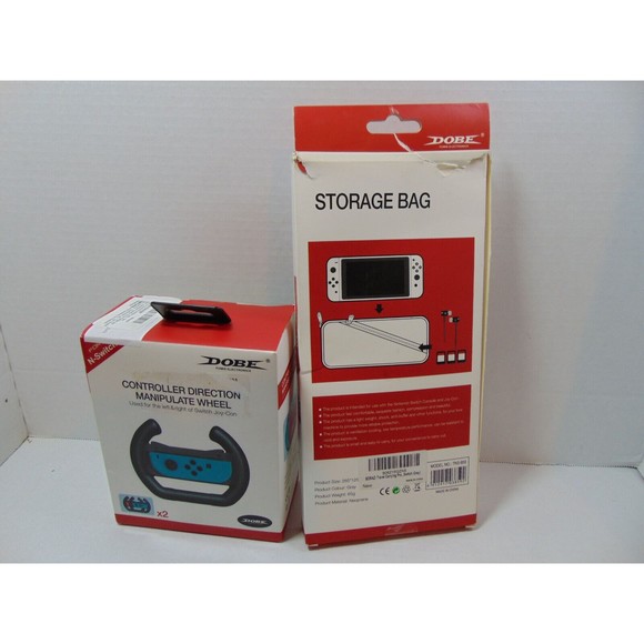 Dobe N-Switch Case and 2 Controller Manipulate (Steering) Wheel - New Open Box - - Picture 2 of 7